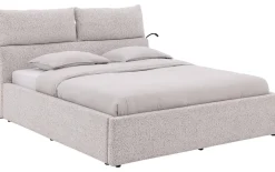 Bedframe Misty met verstelbaar hoofdeinde incl. lattenbodems + opbergruimte