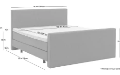 Boxspring Nomade Steppe incl. voetbord