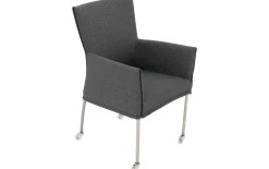 Esszimmerstuhl Funk - Edelstahl Beine