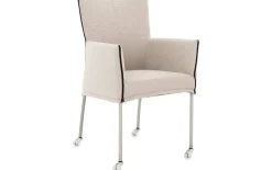 Esszimmerstuhl Funk - Edelstahl Beine