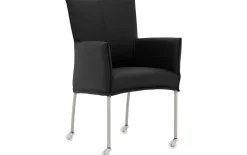 Esszimmerstuhl Funk - Edelstahl Beine