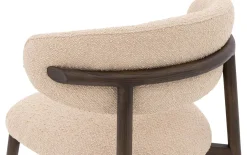 Stoel Diede met massief houten frame