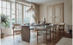 Stoel Splinter met massief houten frame